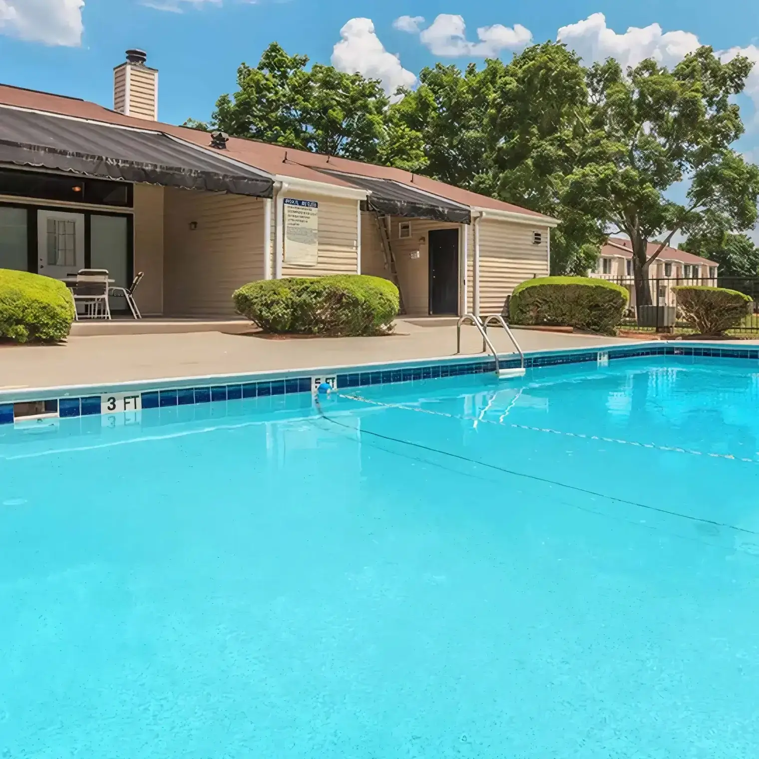 the pool at Audubon Creek apartments in norcross